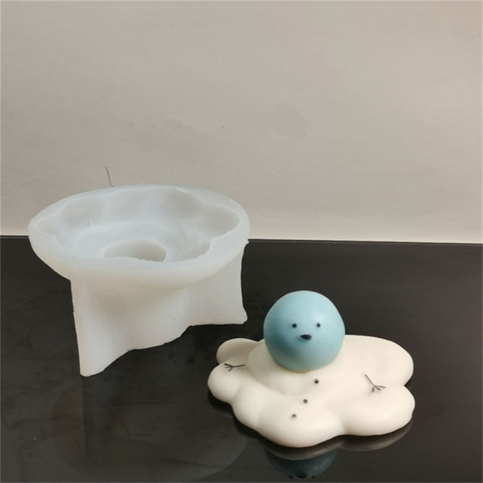 Christmas Melted Snow Doll Sugar Chocolate Cake Decorative Baking Mold Gypsum Decoration Handmade Aromatherapy Candle