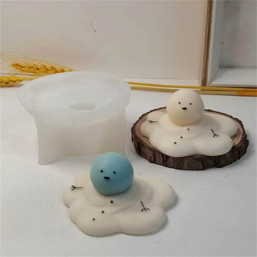 Christmas Melted Snow Doll Sugar Chocolate Cake Decorative Baking Mold Gypsum Decoration Handmade Aromatherapy Candle