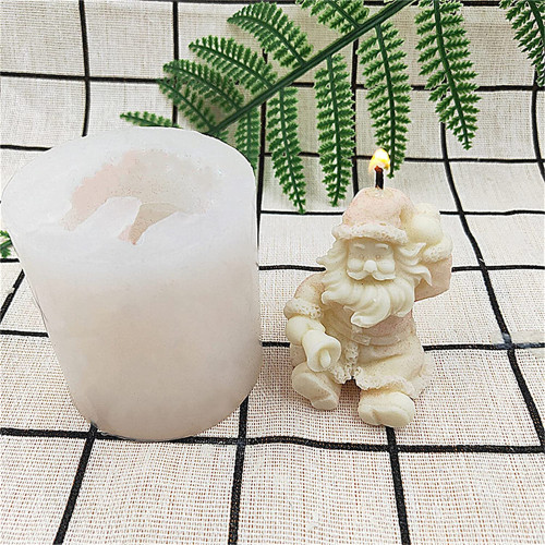 Silicone Molds Santa Claus, Christmas Craft Art Silicone Soap Molds, Bath Bomb Fondant Chocolate molds - Best DIY Handmade Gifts
