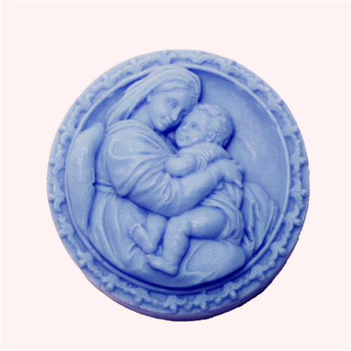 Virgin Baby Silicone Mold Handmade Soap Soap Mold DIY Candle Mold