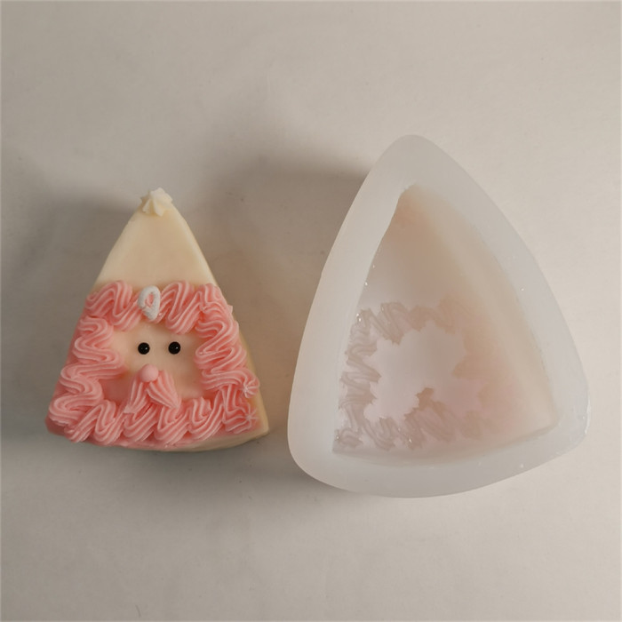Santa Claus Decorated Cake Aromatic Candle Self made Aromatic Chocolate Mold