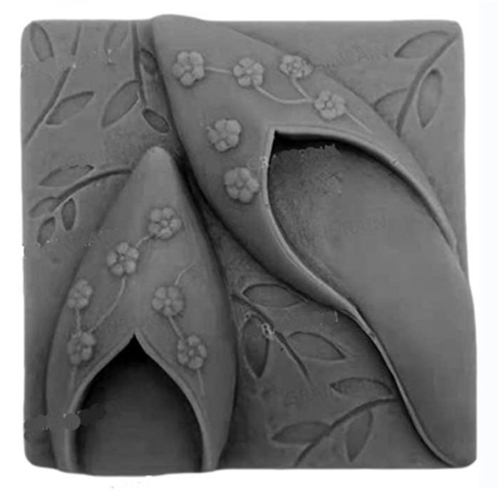 Square clothes Chinese embroidered shoes Liquid sugar turning mould Hand soap mould