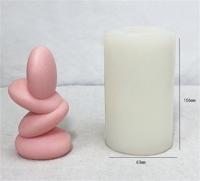 Shaped cobblestone incense candle silica gel mould diy stone hand glue dripping diffuser mould decorative ornaments