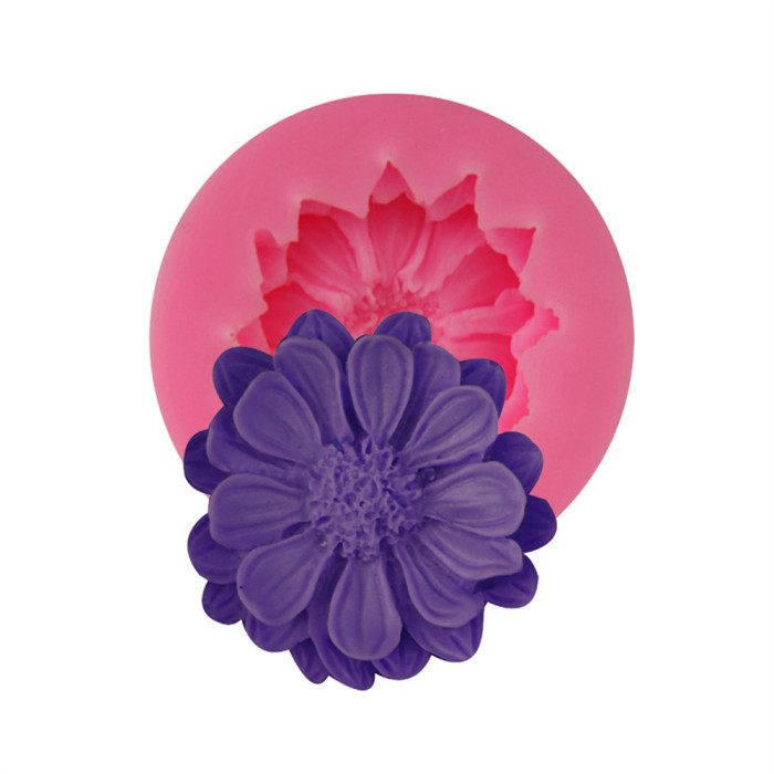 Three types of floret fondant silica gel mould cake decoration mould aromatherapy gypsum mould chocolate biscuit mould