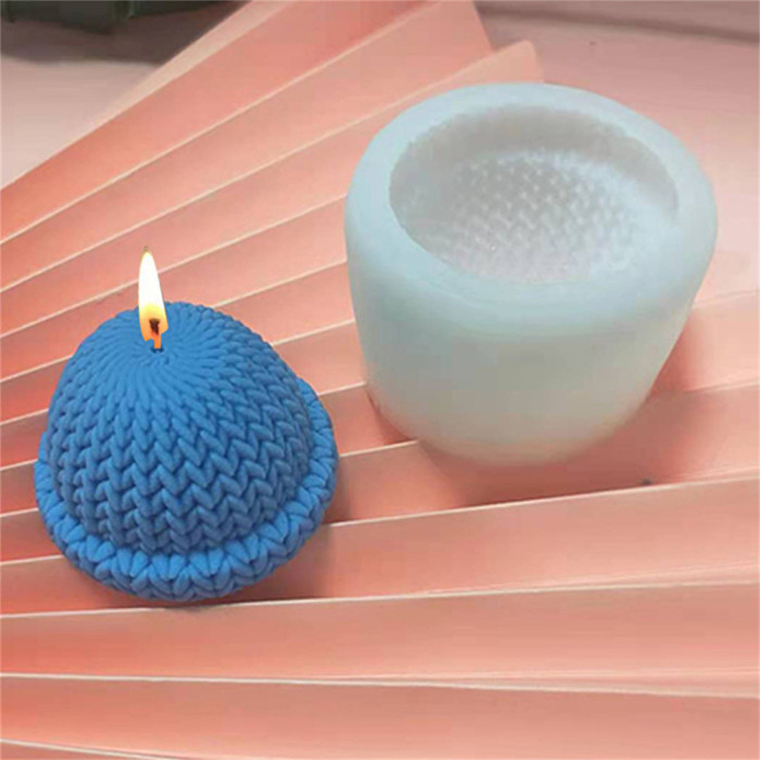 Wool hat, aromatherapy candle, silicone mold, simple and lovely girl heart, children's hat mold