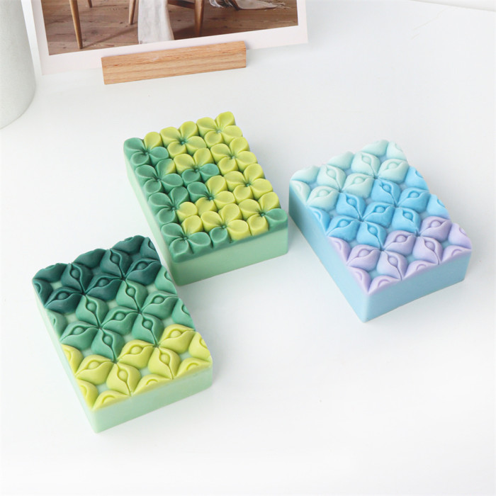 Rectangular candle mold eye pattern plane handmade soap mold gypsum fondant