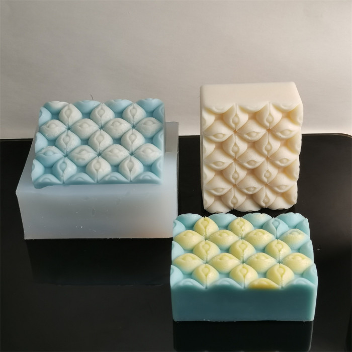 Rectangular candle mold eye pattern plane handmade soap mold gypsum fondant