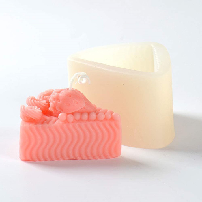 Sandwich strawberry sugar cake decoration DIY hand soap baking tool candle silicone mold