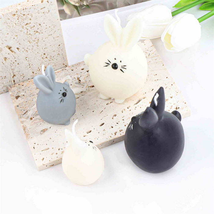 Cute Cat Silicone Mold Cartoon Large and Small Dragon Cat Candle Mold Handmade Soap Plaster Sugar Turning Mold