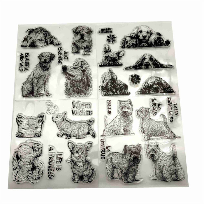 Labrador, Corgi, Terrier Stamp Set For Card Making Decorative Scrapbook Sketchbook Journal DIY Tool 4 Styles