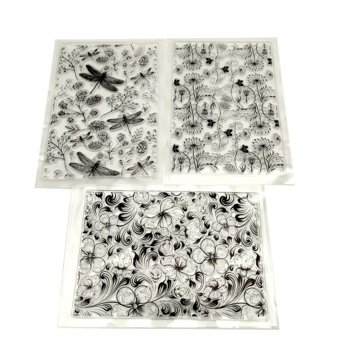 Large Background Floral Stamp For Scrapbooking Card Making Decorative Journal Sketchbook DIY Tool 3 Styles