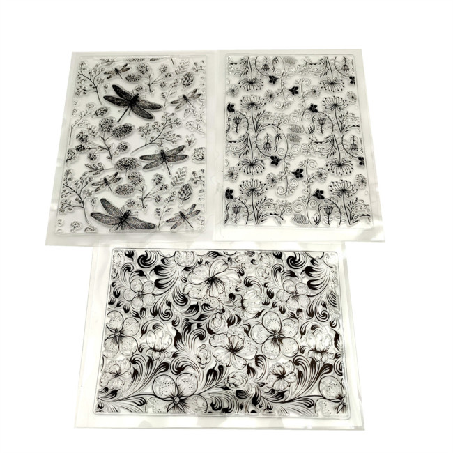 Large Background Floral Stamp For Scrapbooking Card Making Decorative Journal Sketchbook DIY Tool 3 Styles