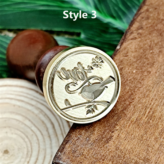 Love Birds Wax Seal Stamp Sealing Wax Stamp For Anniversary Valentine's Day Birthday Invitation Envelope Gift Wrapping Card Decoration 3 Design