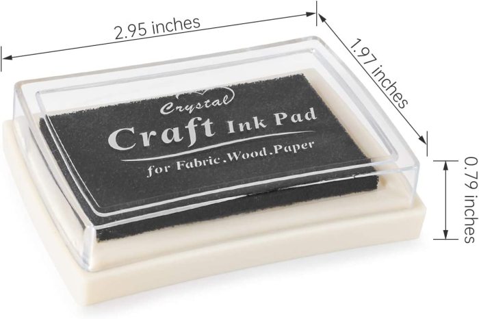 Finger Ink Pads for Kids Washable Craft Ink Stamp Pads, 15 Color DIY for Rubber Stamps, Paper, Scrapbooking, Wood Fabric, Best Gift for Kids