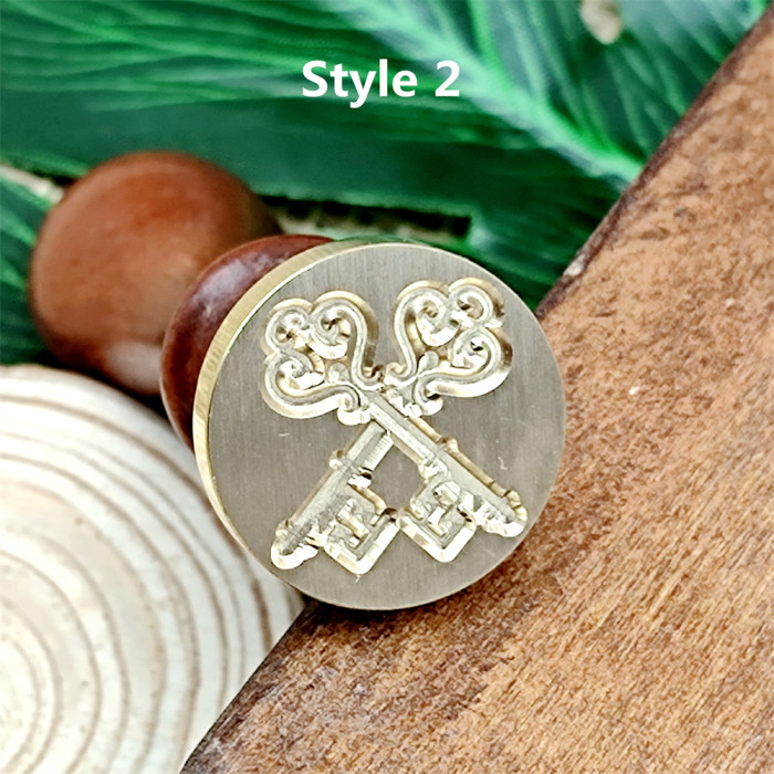 Vintage Keys Seal Was Stamp For Birthday Valentine's Day Card Making Invitation Envelope Gift Packaging Decoration 2 Designs