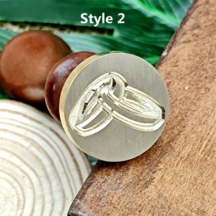 Hand In Hand Sealing Wax Stamp Wax Seal Stamp For Wedding Anniversary Valentine'Day Birthday Invitation Envelope Gift Packaging Decoration Card Making 2 Designs