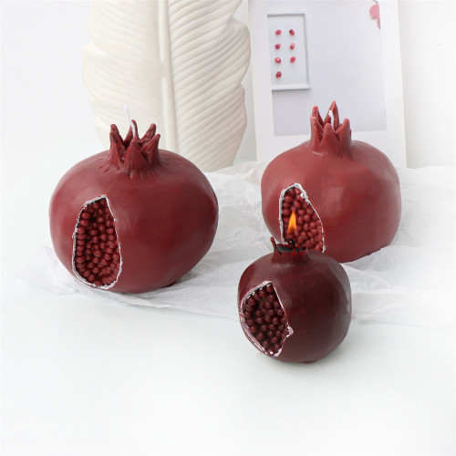 Pomegranate Shape Candle Molds, DIY Pomegranate Silicone Mold, 3D Pomegranate Chocolate Mould, Creative Artificial Fruit Soap Mould, for Home Decorations Cake Topper Resin Ornaments
