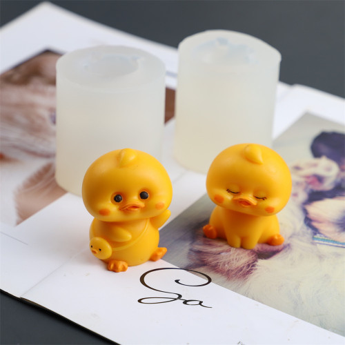 3D Duck Candle Silicone Molds Animal Resin Casting Mould for DIY Candle Making Polymer Clay Craft Plaster Home Decoration
