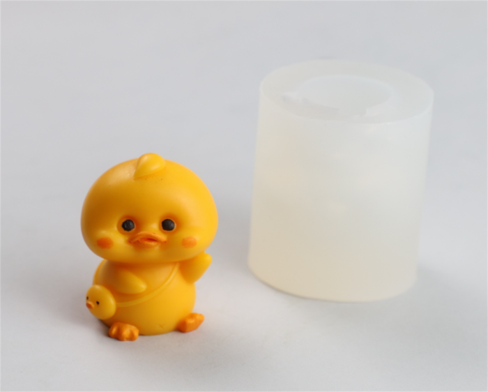 3D Duck Candle Silicone Molds Animal Resin Casting Mould for DIY Candle Making Polymer Clay Craft Plaster Home Decoration