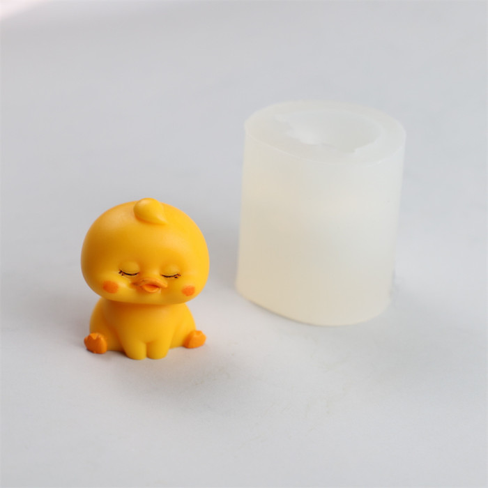 3D Duck Candle Silicone Molds Animal Resin Casting Mould for DIY Candle Making Polymer Clay Craft Plaster Home Decoration