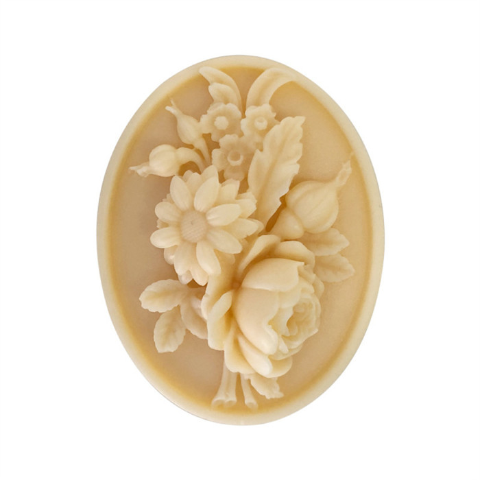 4 different flower soap molds for DIY Handmade Soap, Cake, Fondant, Chocolate, Plaster Clay, Ornament, Candle Making