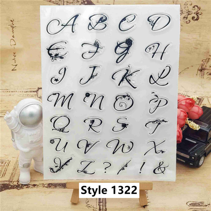 Alaphabet Stamps Set 3 Styles Clear 26 Letters Stamps For Card Making Scrapbooking Journal Decoraion DIY Tool