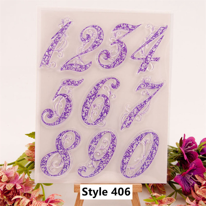 Large Number Stamps Set DIY Tool Vintage Numbers Stamps For Scrapbooking Card Making Journal Sketchbook Decoration