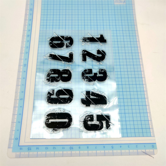 Large Number Stamps Set DIY Tool Vintage Numbers Stamps For Scrapbooking Card Making Journal Sketchbook Decoration