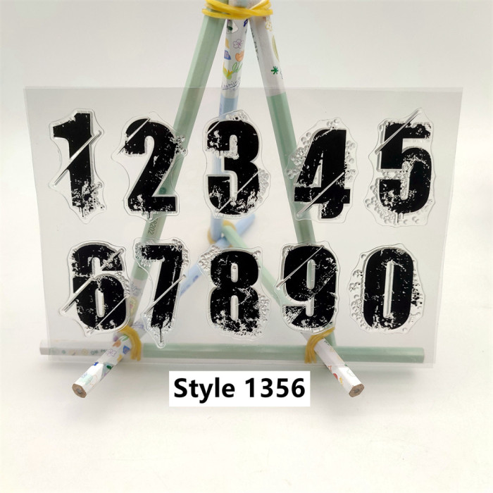 Large Number Stamps Set DIY Tool Vintage Numbers Stamps For Scrapbooking Card Making Journal Sketchbook Decoration
