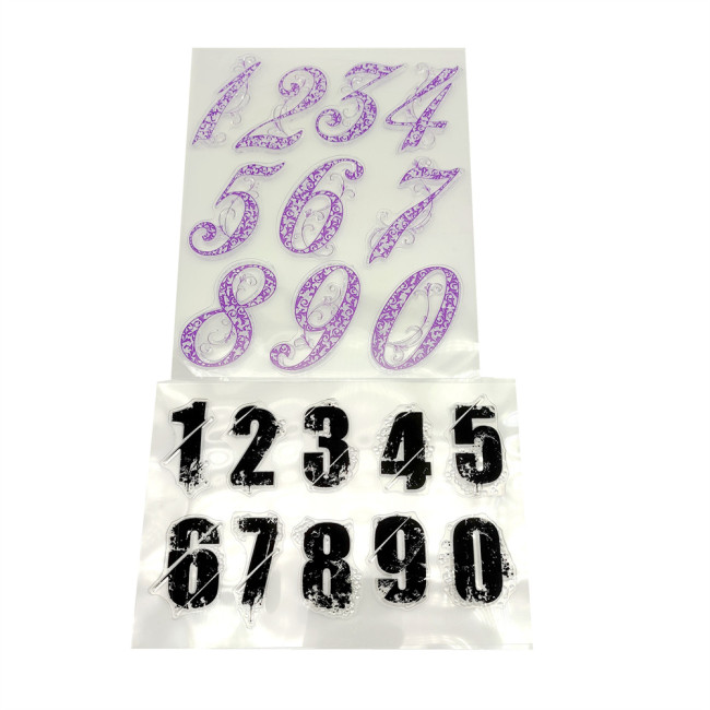 Large Number Stamps Set DIY Tool Vintage Numbers Stamps For Scrapbooking Card Making Journal Sketchbook Decoration