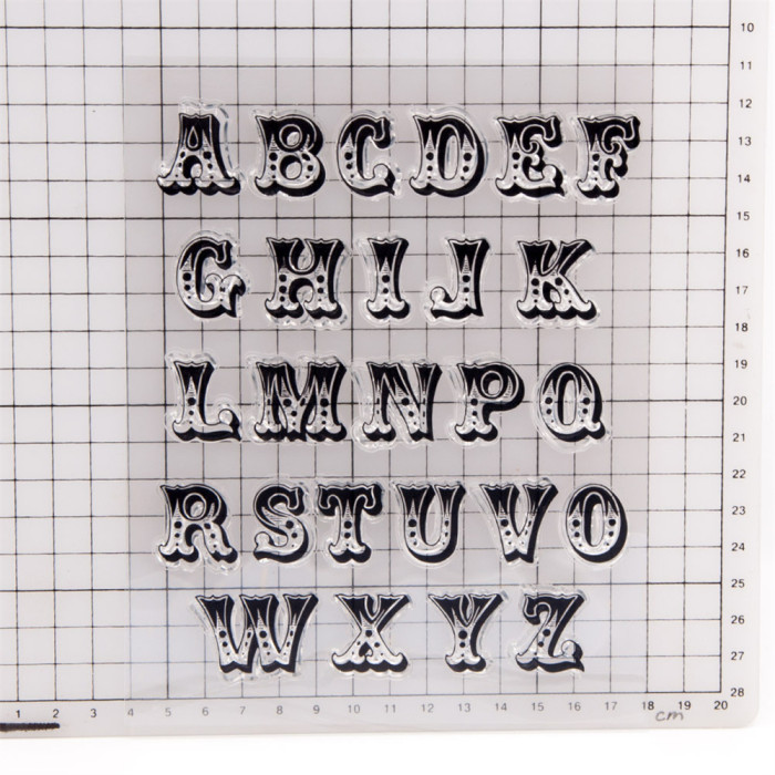 Large Alphabet Stamps Set 4 Styles 26 Letters Stamps For Card Making Scrapbooking Journaling DIY Tool