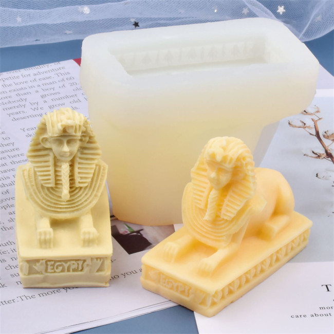 Egyptian Sphinx Resin Mold DIY 3D Great Sphinx Face Epoxy Resin Casting Silicone Mold Resin Wax Craft Tools Silicone Mold