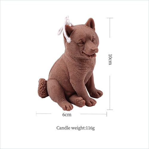 Dog Candle Mold Silicone 3D Dog Soap Making Mold Handmade Wax Epoxy Resin Mould