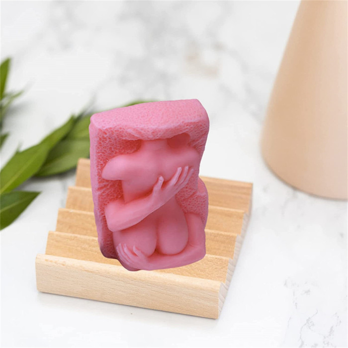 Simulation Hug Body Silicone Mold, Sexy Human Body Candle Mold, Naked Girl Statue Soap Mold, Handmade Resin Clay Mold, Body Ornament Molds for DIY Artcraft Gift Home Decoration