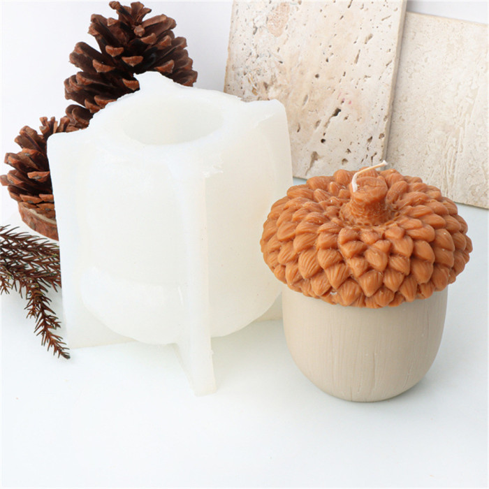 Hazelnut candle silicone mould soap mould gypsum epoxy resin clay mould Font chocolate cake candy baking mould