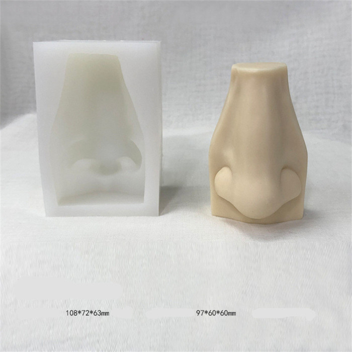 Candle Molds 3D Eye NoSe Soap Silicone Mould Creative David Facial Features Aromatherapy Candle Plaster Silicone Mold