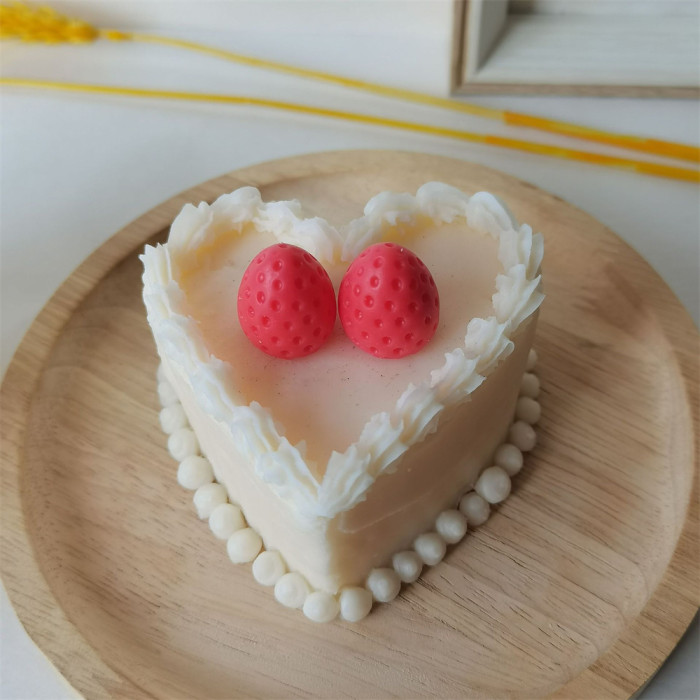 Lace Heart Cake Candle Mold Heart Shaped Molds Durable Silicone Mold Handicraft Moulds Food Grade Silicone for Candles, Resin, Soaps, Mousse Cakes, Fondant, Chocolate, Pudding