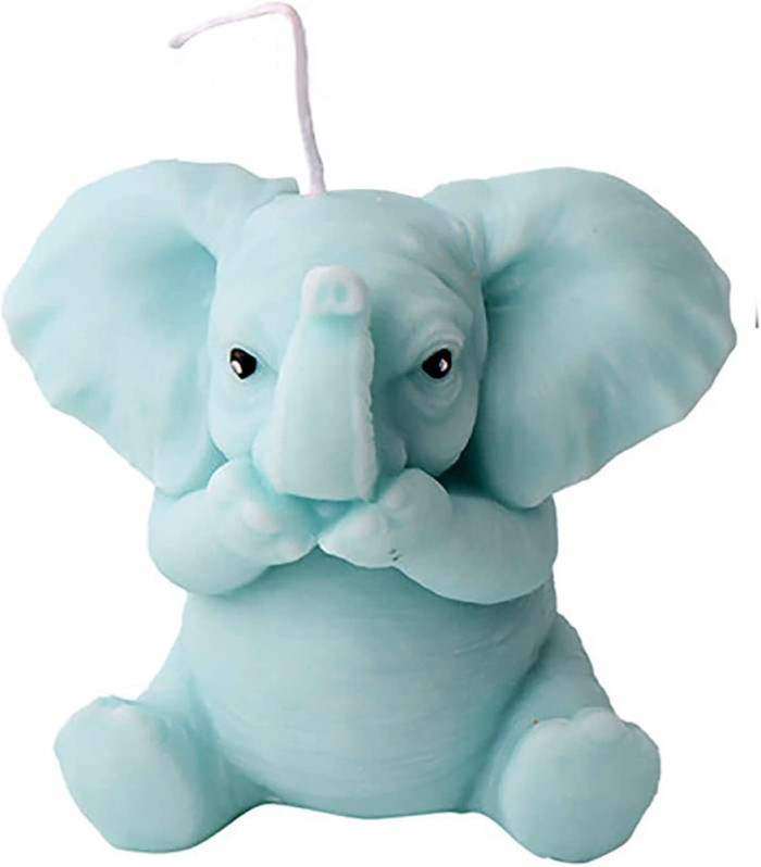 Candle Mold Silicone 3D Elephant Soap Making Mold Handmade Wax Epoxy Resin Mould No See