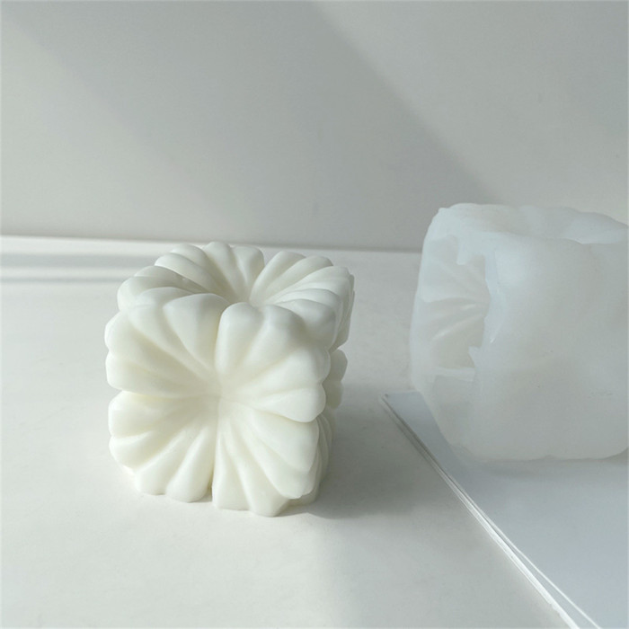 Geometric Square Candle Mold DIY Creative Geometric Shape Aromatherapy Candle Silicone Mold
