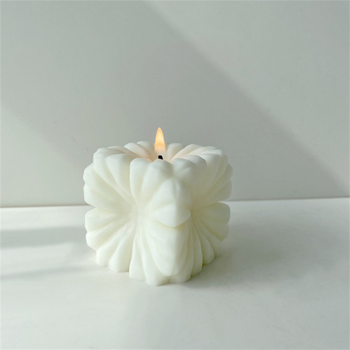 Geometric Square Candle Mold DIY Creative Geometric Shape Aromatherapy Candle Silicone Mold