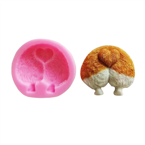 Cute Corky Butt Cake Mold DIY Cotton Candy Chocolate Jelly Pudding Liquid Silicone Mold