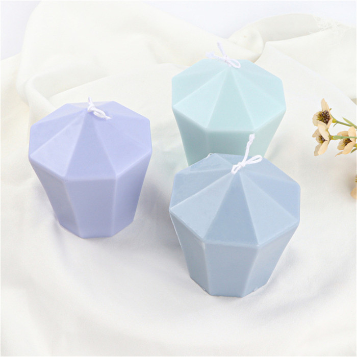 Stereoscopic silicone pencil head pillar candle mold DIY diamond cut aromatherapy gypsum decorative decoration decoration mold