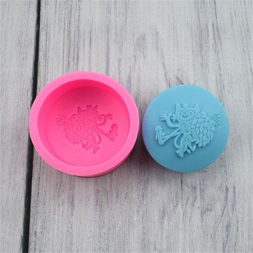 DIY Cake Decoration Cartoon Small Animal Fox Grape Shape Flip Sugar Chocolate Baking Handmade Soap Mold