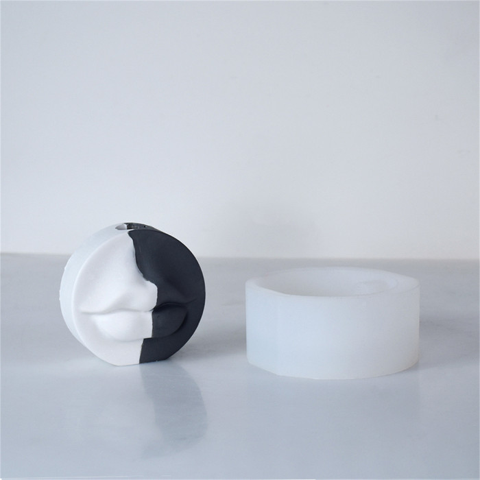 Lip Candlestick Aromatherapy Candle Silicone Mold DIY Gypsum Decoration Expanding Fragrance Stone Silicone Mold