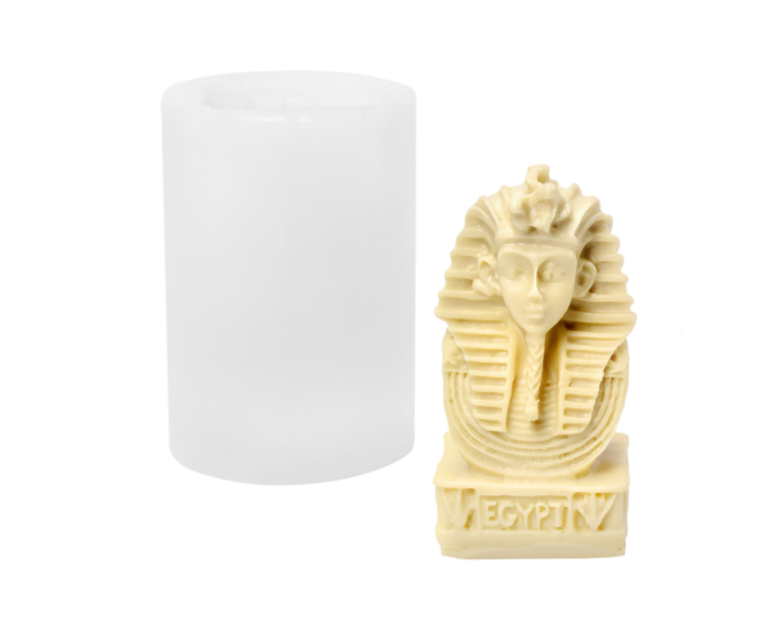 Egyptian Cleopatra Candle Mold DIY Egyptian Face Statue Aromatherapy Gypsum Ornament Dropping Glue Desktop Decoration Mold