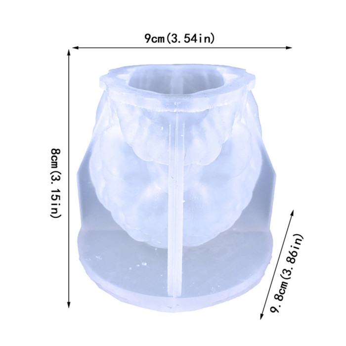 Skull Head Storm Soldier Aromatherapy Candle Silicone Mold DIY Dropping Glue Decoration Halloween Skull Head Gypsum Mold