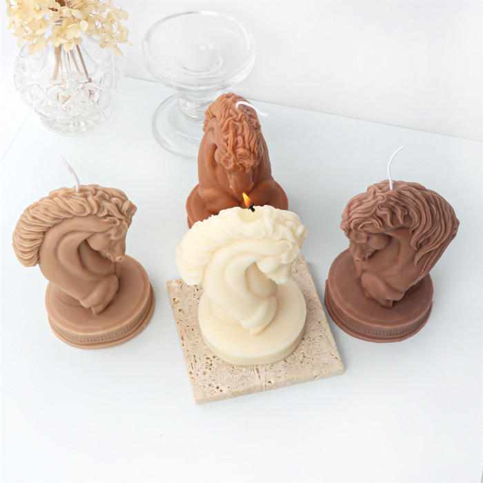 Ma Tou Candle Mold Handmade Aromatherapy Candle Silicone Mold Expanded Fragrance Gypsum Decoration Cake Baking Mold