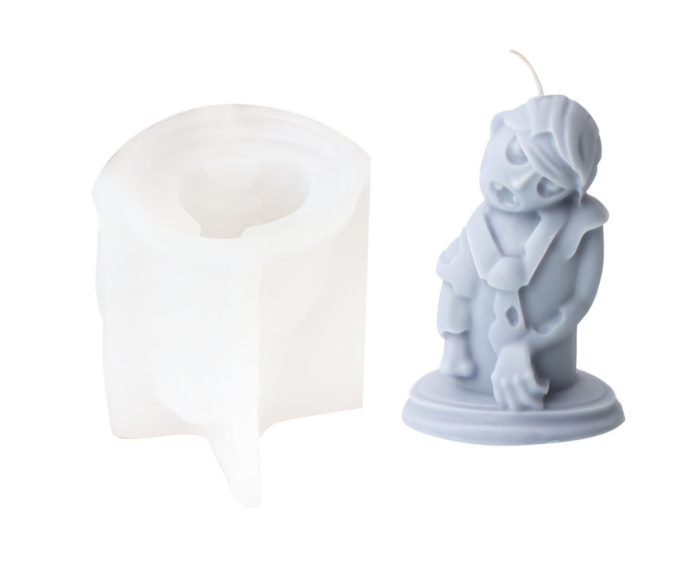 Halloween Female Zombie Candle Mold Zombie Handmade Aromatherapy Gypsum Decoration Silicone Mold