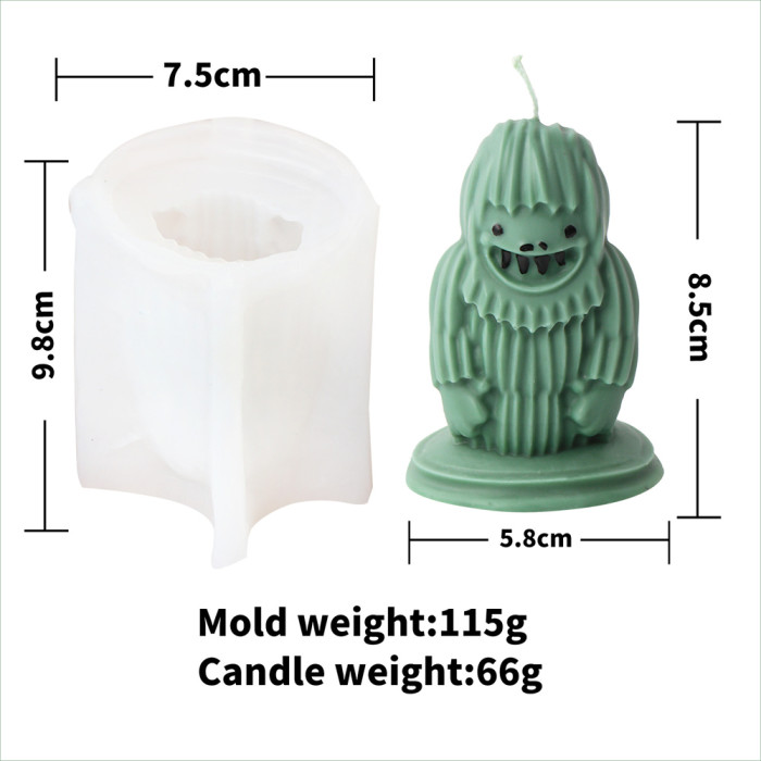Halloween Female Zombie Candle Mold Zombie Handmade Aromatherapy Gypsum Decoration Silicone Mold