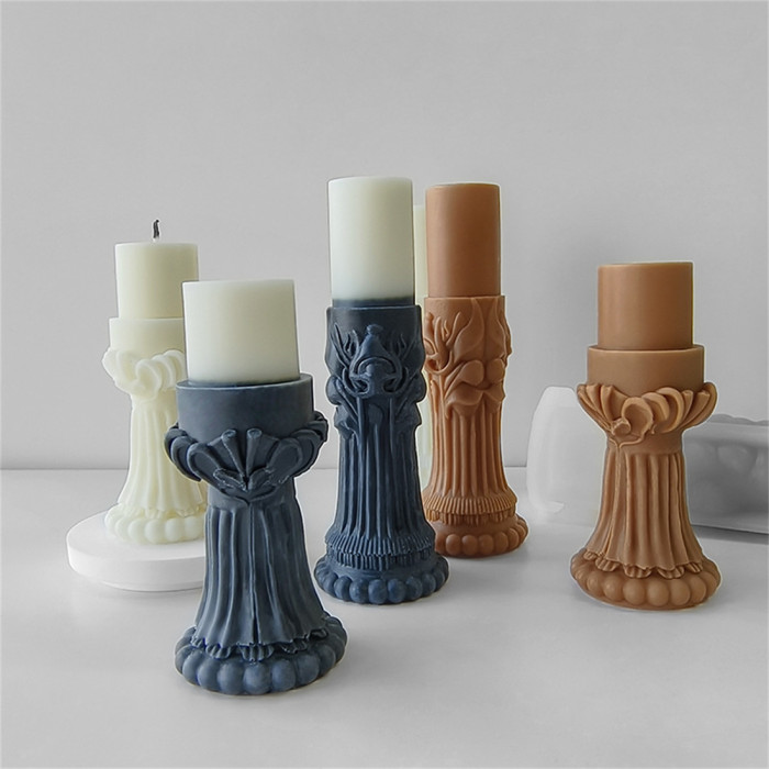 Candle Mold DIY Aromatherapy Candle Desktop Decoration Dropping Gel Decoration Silicone Mold